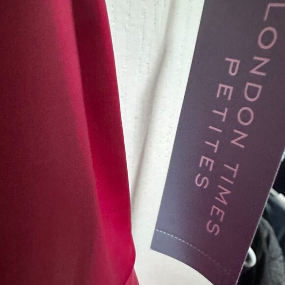 Ruffle Detail Wrap Dress - Cherry - Picture 4 of 8